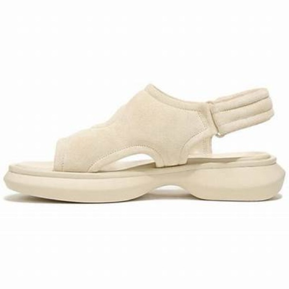Vince Cream Fresca Sporty Sandals and Adjustable Ankle Strap